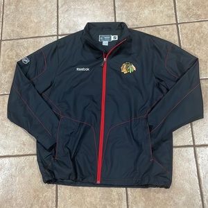 Reebok NHL Chicago Blackhawks Windbreaker Jacket Size: Medium